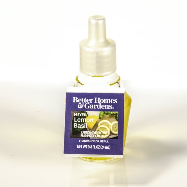 Meyer Lemon Basil Fragrance Oil Refill, Better Homes & Gardens, 24 ml
