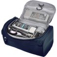 thumbnail image 2 of Vercord Mens Toiletry Bag Wash Travel Small Shaving Dop Kit Shower Bathroom Ditty Hygiene Bag Navy Blue, 2 of 6