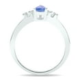 thumbnail image 2 of SZUL Women's Tanzanite and Diamond Sparkle Ring in 10K White Gold, 2 of 5