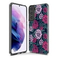 thumbnail image 3 of Mundaze - Case for Samsung Galaxy S24 Ultra Slim Shockproof Hard Shell Soft TPU Heavy Duty Protective Phone Cover - Vintage Pink Flowers and Leaves, 3 of 5