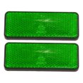 thumbnail image 1 of 2uds 87mm Verde Universal Rectangular Reflexivo Advertencia Reflector, 1 of 1