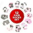 Disney Baby Girls' Socks 12 Pack Minnie Mouse, Daisy, Princess Socks
