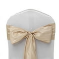 thumbnail image 3 of BalsaCircle 5 Beige Accordion Crinkle Taffeta Chair Sashes Wedding Party, 3 of 8