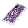 thumbnail image 4 of Funda para Xiaomi Redmi Note 10S 4G/Note 10 4G con Brillo Líquido Flotante, Purpurina, Parachoques y Anillo Giratorio Soporte, 4 of 5