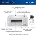 thumbnail image 3 of Printer Brother MFC-J1215W Wireless Inkjet 16ppm Color, 3 of 5