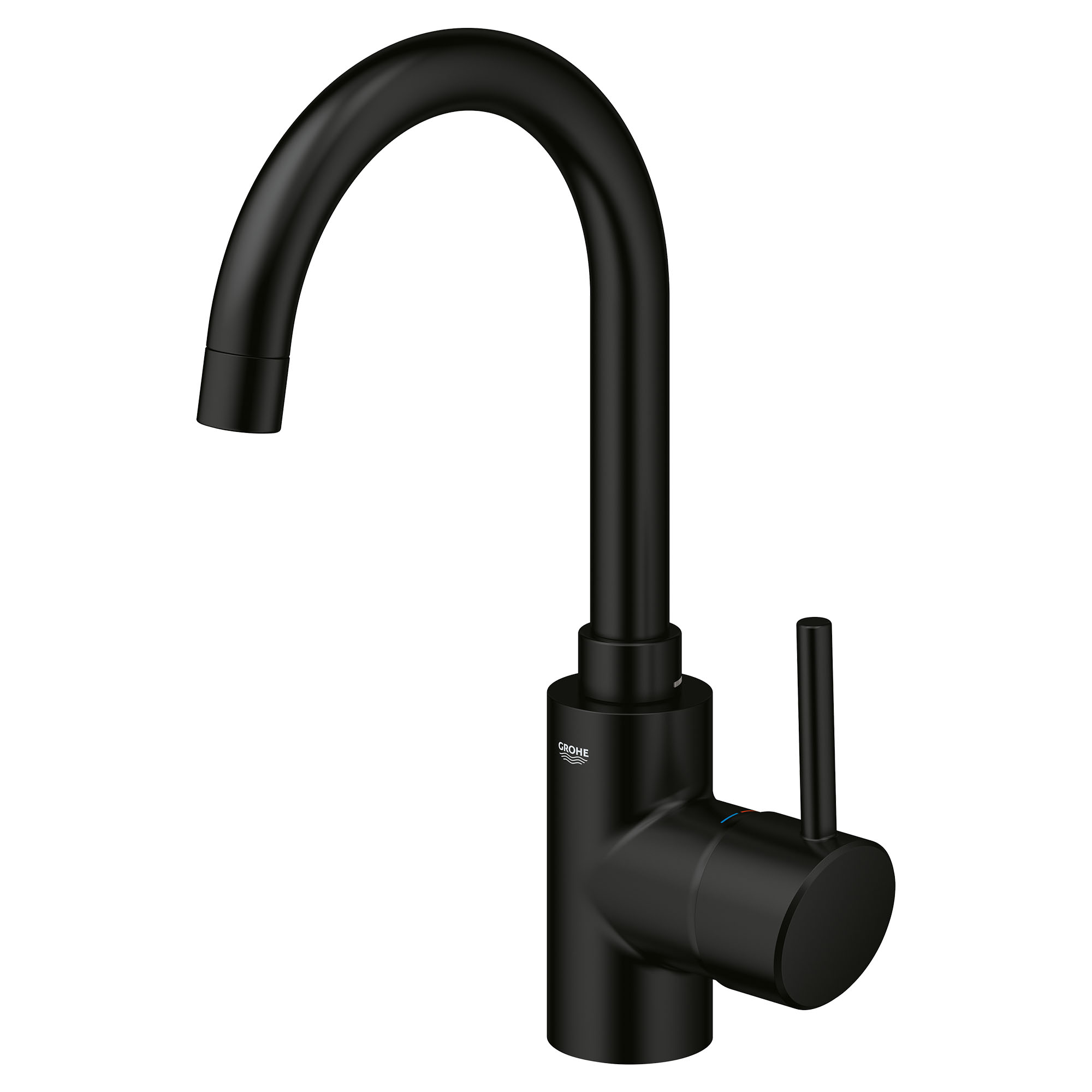 Grohe Concetto 321382431 Single Hole Single-Handle L-Size Bathroom Faucet 1.2 GPM in Matte Black