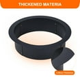thumbnail image 3 of Maritcute Fire Pit Ring 30-39 inches Inside Diameter Heavy Duty Solid Steel Fire Ring Firepits Insert for Outside, Backyard, Liner DIY Campfire, 3 of 9