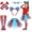Blue Red, variant on Unicorn Costume Kids Tutu Skirt for Girls with Unicorn Wings Headband Unicorn Dress for Birthday Outfit Christmas New Year Cosplay