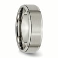 thumbnail image 4 of Titanium Ridged Edge 7mm Brushed and Polished Band, 4 of 10