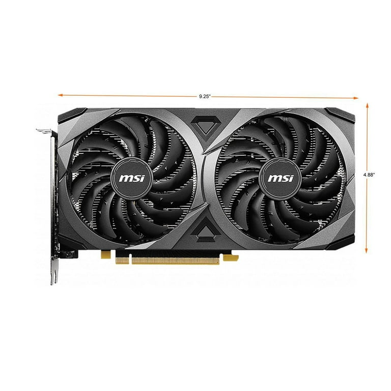 MSI Ventus GeForce RTX 3060 12GB GDDR6 PCI Express 4.0 Video Card