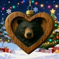thumbnail image 1 of Rapeiae Christmas Animals Print Acrylic Hanging Christmas Gifts for Family Colleagues Christmas Tree Decoration, 1 of 8