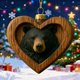 thumbnail image 1 of Christmas Animals Print Acrylic Hanging Ornament, Holiday Gifts for Family, Co-workers, Christmas Tree Decoration, 1 of 8