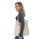 thumbnail image 2 of KALIDI - Bolso de mano de pana con cierre para mujer, bolso casual de gran capacidad con bolsillos, Crema Blanco, 18.2*3.95*15.75inch, 2 of 5