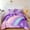 Purple, variant on URBONUR 4Pcs Rainbow Twin Size Comforter Set for Girls, Pink Purple Gradient Glitter Kids Bedding Sets, Soft Galaxy Girls Bed Sets with Pillowcases for All Season
