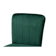 thumbnail image 4 of Baxton Studio Preston Modern Luxe and Glam Green Velvet Fabric Upholstered and Two-Tone Black and Gold Finished Metal, 4 of 7