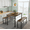 Brown, variant on MOOSENG 3-Piece Industrial Dining Table Set | Kitchen Table Furniture with 2 Chairs, Space Saving Dinette | for Kitchen, Dining, Breakfast Nook (Walnut)