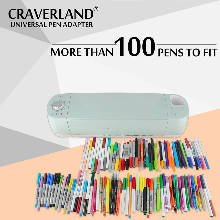 CRAVERLAND Universal Pen Adapter Set for Cricut Maker 3,Maker,Explore 3,Explore, Air 2,Air,Fits All Pens Less Than 0.5in, Size: One Size