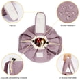 thumbnail image 4 of Bolsa de maquillaje Narwey Barrel con cordón, tamaño grande, color rosa polvoriento, 4 of 7