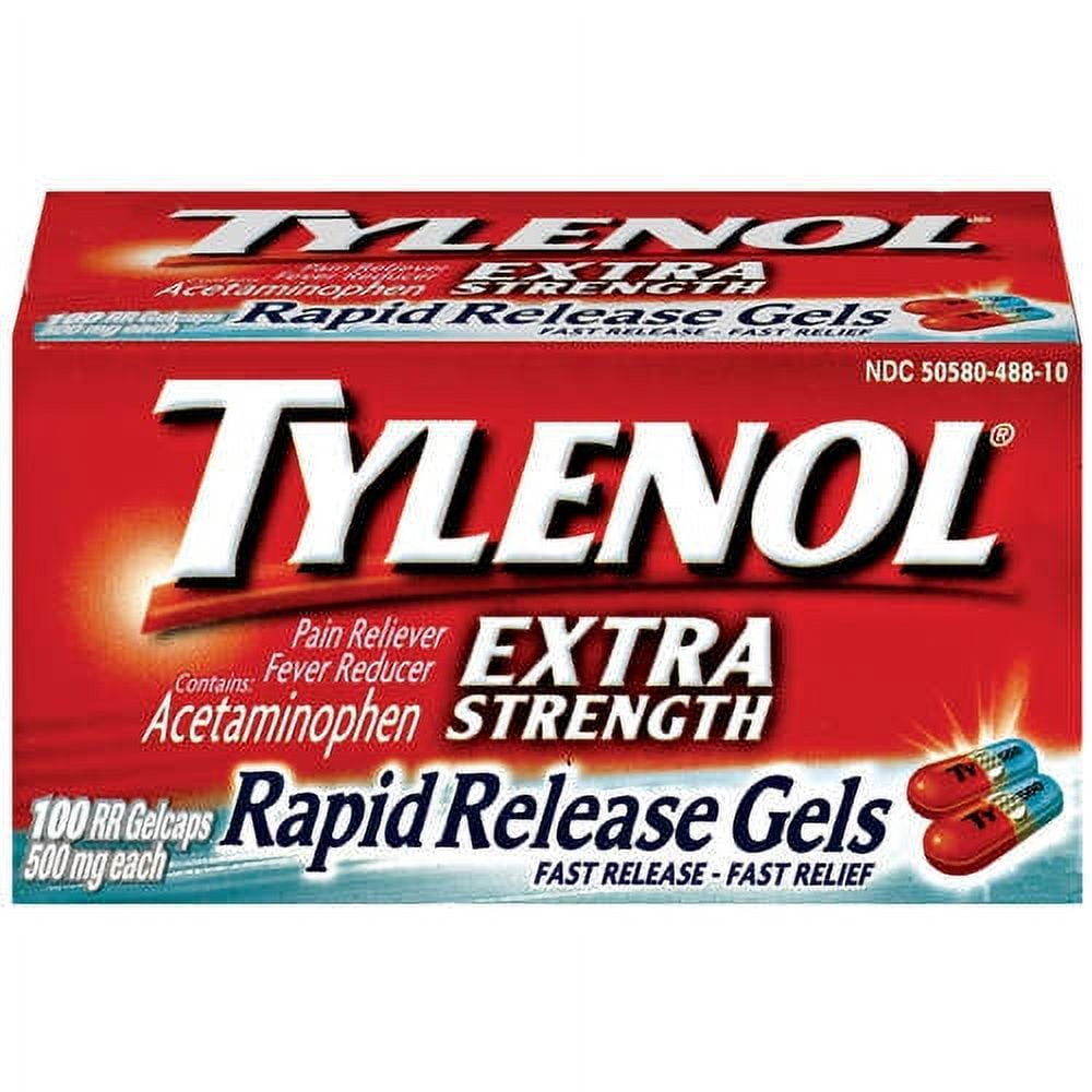 McNeil Tylenol Pain Reliever/Fever Reducer, 100 ea