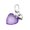 Purple, variant on Colorful Heart Pendant Keyring Bag Ornament Handcrafted Love Shaped Key Chain