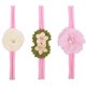 thumbnail image 1 of 3pcs/set Newborn headband skinny soft nylon headband satin chiffon flower girl headbandF He Qiyong unisex, 1 of 1