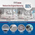 thumbnail image 3 of Spacesaver Premium Vacuum Storage Bags. 80% More Storage, Hand-pump For Travel, Vacuum Sealer Bag With Double-zip Seal And Triple Seal Turbo-valve For, 3 of 5