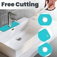thumbnail image 3 of Xecao Aqua for Kitchen Sink Splash Guard Faucet Mat , Faucet Guard & Draining mat, (15" X 5.5" ), 3 of 7