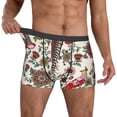 thumbnail image 2 of Kdxio Men's Boxer Briefs with Dark Enchanted Flowers And Birds Print - Comfortable and Breathable Underwear for Everyday Wear, 2 of 7