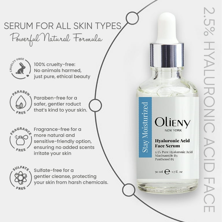 Olieny Advanced 2.5% Hyaluronic Acid Serum with Vitamin B5