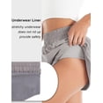 thumbnail image 3 of Women's Quick-Dry Running Shorts Workout Sport Layer Active Shorts with Pockets 1.75", 3 of 4