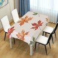 thumbnail image 4 of Yayeee Tablecloths 54" x 54" Rectangle Wrinkle Resistant Party Table Cover, Brown Autumn Leaves, 4 of 8
