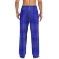 thumbnail image 5 of Men's Big & Tall Cotton Lounge Pajama Pants with Pockets – Checkered Sleepwear, Soft Elastic Waist, Breathable Comfy PJs for Men, 5 of 6