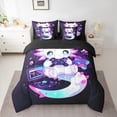 thumbnail image 2 of Manfei Cartoon Animal Axolotl 7-Piece Twin Bedding Sets,Game Gamer Gamepad Bedding Comforter Set,Pink Purple Black Ombre Sheet Sets For Girls,Ultra Soft Home Decor Reversible, 2 of 8