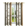 thumbnail image 7 of Yayeee Window Curtains Set of 2 for Living Room Light Filtering 63"x42", Beige Abstract Dots, 7 of 7