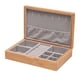thumbnail image 5 of Joyero de madera, organizador de joyas, tocador, caja rectangular para anillos Gris, 5 of 9