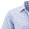 thumbnail image 4 of UQJfacai Mens Short Sleeve Plaid Casual Button Down Shirts Cotton Gingham Regular Fit Collared Dress Shirts with Pocket S-3XL, 4 of 5