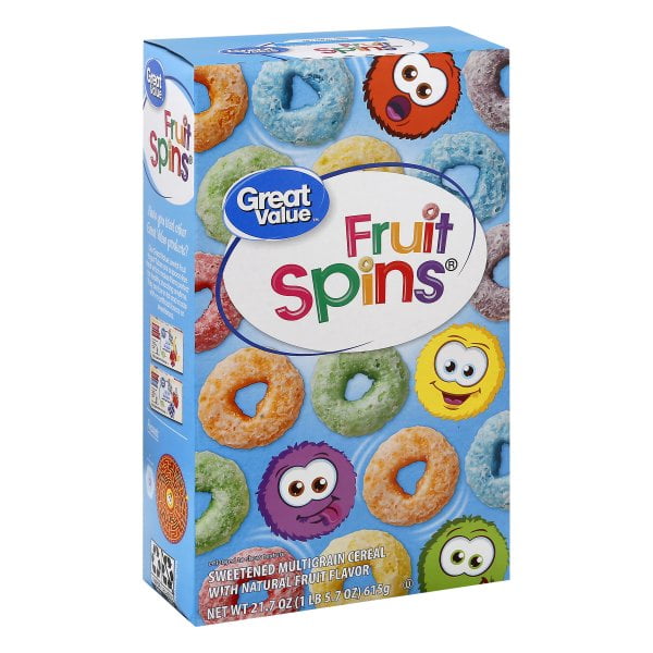 Great Value Fruit Spins Sweetened Multigrain Cereal, 21.7 oz