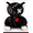 A03, variant on Christmas Bunny Stuffed Toys, Halloween Scary Rabbit Stuffed Animal Long Ears Standing Toy, Suitable for Fans Easter Christmas Birthday Gift (White)