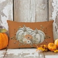 thumbnail image 4 of Fall White Pumpkin Orange Throw Pillow Cover 12x20 Inch Floral Autumn Outdoor Country Farmhouse Cottage Thanksgiving Decorations Lumbar Decorative Throw Pillows Cases for Living Room Decor, 4 of 6