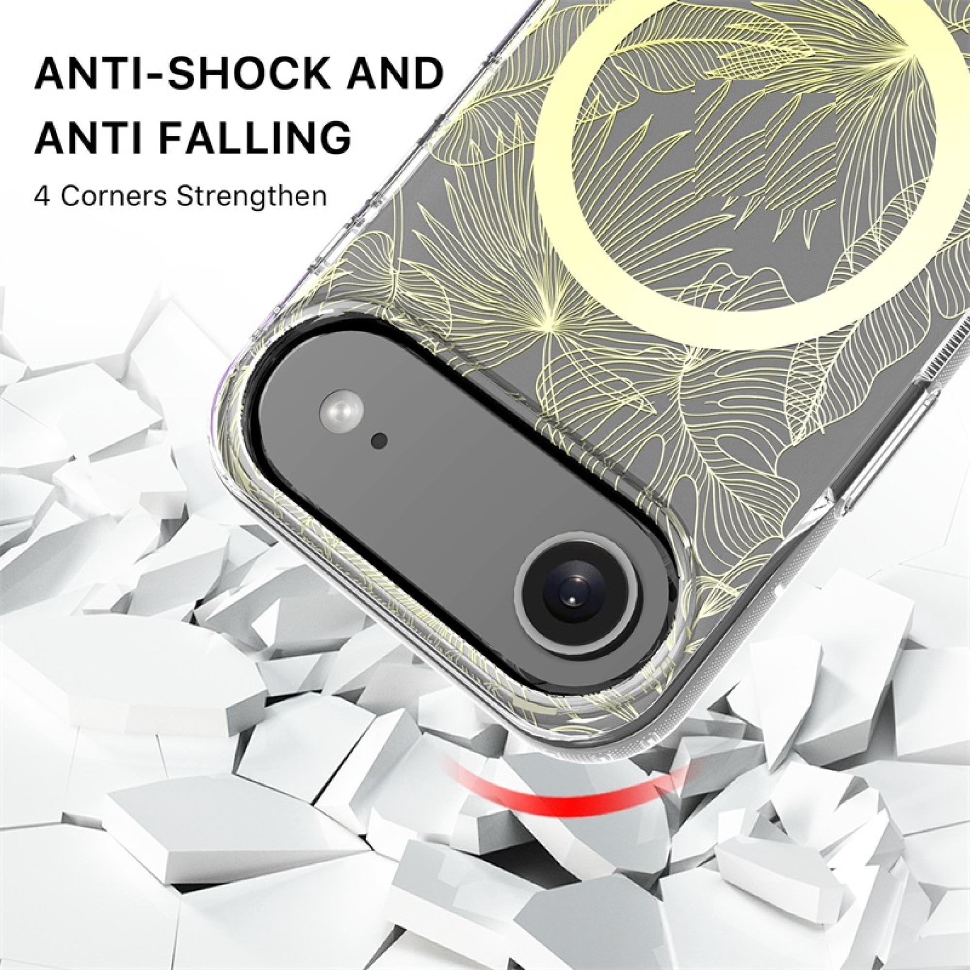 Mood Series compatiable with iPhone 17 Air Botanical Protective Case – Floral Print Lightweight Drop-Resistant Cover