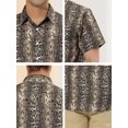 thumbnail image 5 of Lars Amadeus Men's Leopard Print Short Sleeves Summer Animal Printed Shirts, 5 of 5