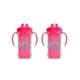 thumbnail image 1 of Pack 2 Vaso entrenador Dr Brown's 10oz Térmico popote rosa, 1 of 9