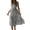 Black 1, variant on Casual Summer Dresses for Women Short Sleeve Trendy Printed Beach Midi Dress Square Neck Pleated Swing Boho Sundress