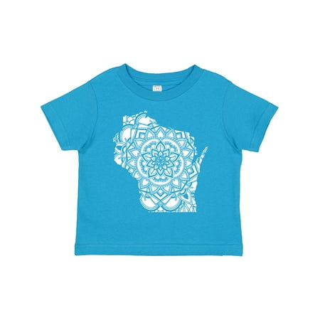 

Inktastic Wisconsin Silhouette Mandala Boys or Girls Toddler T-Shirt