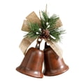 thumbnail image 1 of Naiovety Campana navideña decorativa. Fácil de colgar. Sonido nítido. Ideal para coronas, salas de estar y jardines. Kits de decoración para fiestas Café marrón, 1 of 6