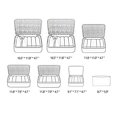 thumbnail image 3 of Vercord 7 Set Travel Packing Organizers Cubes Luggage Suitcase Organizer Bags Clothes Underwear Cube Shoe Pouch Pack Grey, 3 of 5