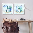 thumbnail image 2 of Nautical Gnomes Beach Surfboards Fairy Tales & Fantasy Graphic Art White Framed Art Print Wall Art, Set of 2, 2 of 8