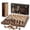 Walnut Color, variant on 15 Inches Magnetic Wooden Chess Set - 2 Extra Queens - Folding Board - Pieces Storage Slots, Handmade Portable Travel Chess Game