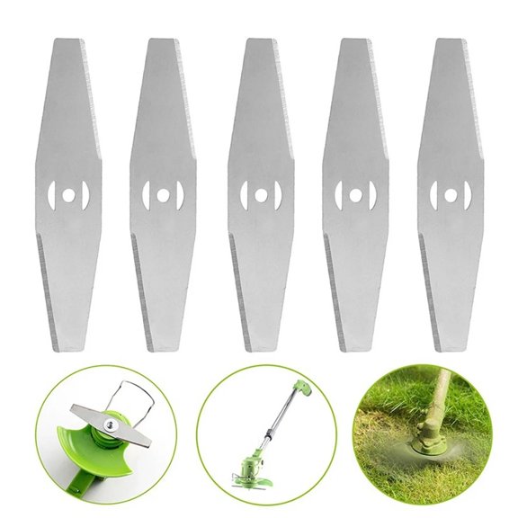 Mower Replacement Blade,5PCS 6in Weed Eater Brush Cutter Stainless Steel Blade Heads,Lawn Mower Grass Trimmer Blade,Round Saw Blades /Metal Blades