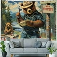 thumbnail image 4 of BCIIG  Smokey Bear Boutique Tapestry Vintage Wall Hanging Tapestry Home Decorations Art Poster, 4 of 6